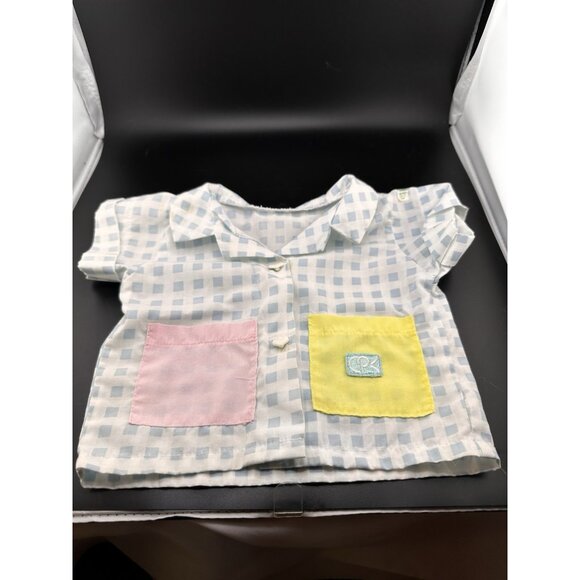 1980s Vtg Cabbage Patch Kids Doll Cornsilk Pastels Retro Long Shirt Squares READ - Picture 1 of 8